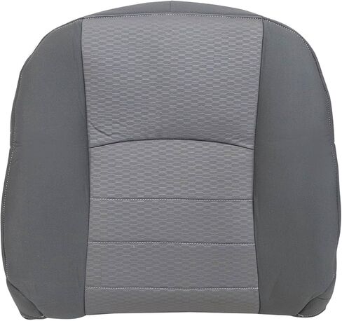 SecosAutoparts Driver Side Bottom and Top Lean Back Replacement Cloth Seat Cover Gray Compatible with Dodge Ram 1500 2500 3500 4500 5500 2013 2014 2015 2016 2017 2018 in Saudi Arabia