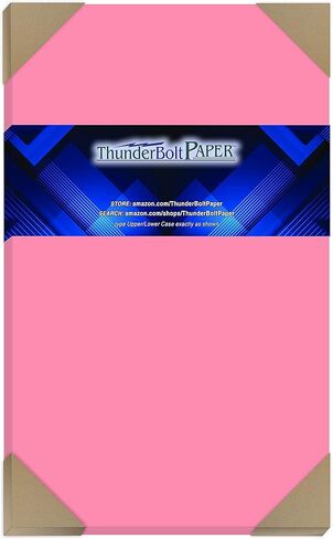 25 Pink 65lb Cover|Card Paper - 8.5 X 14 Inches Legal & Menu Size - 65 lb/pound Light Weight Cardstock - Quality Printable Smooth Surface for Bright Colorful Results in Saudi Arabia