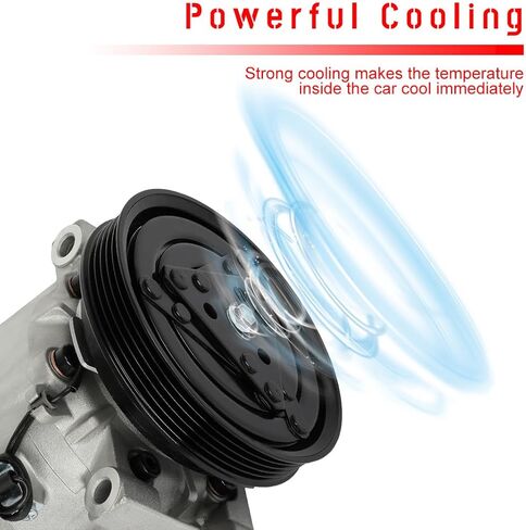 CCIYU A/C Compressor with Clutch A/C Air Compressor for Car 1999-2000 for INFINITI QX4 3.3L Air Conditioning Compressor for 926000W001 in Saudi Arabia