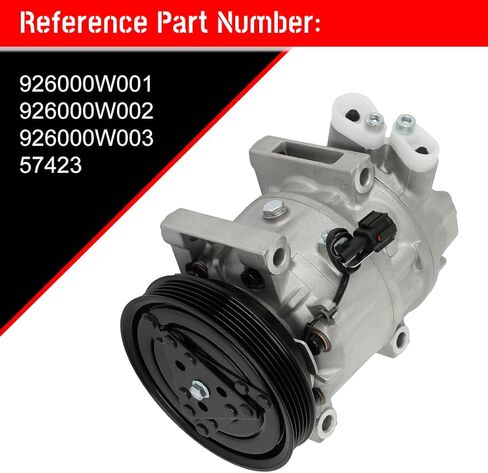 CCIYU A/C Compressor with Clutch A/C Air Compressor for Car 1999-2000 for INFINITI QX4 3.3L Air Conditioning Compressor for 926000W001 in Saudi Arabia