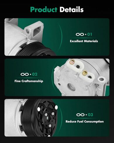 SCITOO Air Conditioner AC Compressor with Clutch Fit For INFINITI For QX56/For QX80,For Nissan For Armada/For NV2500/For NV3500/For Pathfinder/For Pathfinder Armada/For TITAN in Saudi Arabia