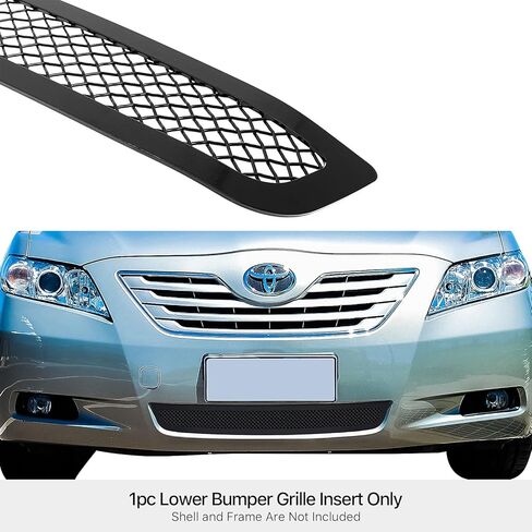 APS Compatible with Toyota Camry 2007-2009 Lower Bumper Stainless Steel Black Mesh Front Grill Grille Insert S18-H51257T in Saudi Arabia