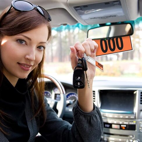 Versa-Tags 1000 Orange Car Dealer Service علامات تعليق أرقام إرسال الخدمة، علامات مفاتيح مرقمة لقسم الخدمة لمتجر إصلاح ميكانيكي 3 أجزاء حلقة مفاتيح - برتقالي (3000-3999) in Saudi Arabia