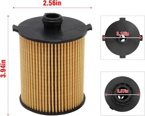 Oil Filter Compatible with VoIvo S60/V60 2015-2023, XC70/S80 2015-2016,XC40 2019-2023,XC60 2015-2023,XC70/S80 2015-2016,XC90 2016-2023,S90/V90 Cross Country 2017-2023,S60 Cross Country(10K Miles) in Saudi Arabia
