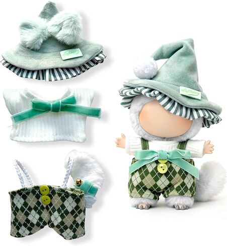 17cm Doll Clothing Set, Cute Fashion Witch Style Dolls Clothes Accessories for Outfit Jumpsuits Set Compatible with 17cm (Blue) in Saudi Arabia