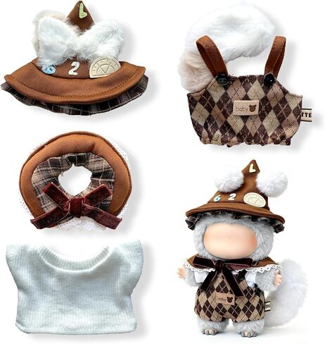 17cm Doll Clothing Set, Cute Fashion Witch Style Dolls Clothes Accessories for Outfit Jumpsuits Set Compatible with 17cm (Blue) in Saudi Arabia