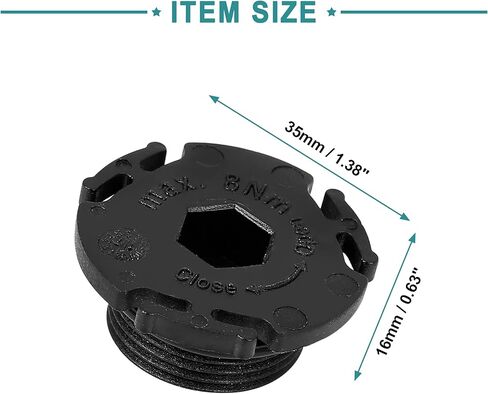 ACROPIX Car Oil Drain Bolt Engine Oil Drain Plug Replacement Fit for BMW 320i - Pack of 3 Black in Saudi Arabia