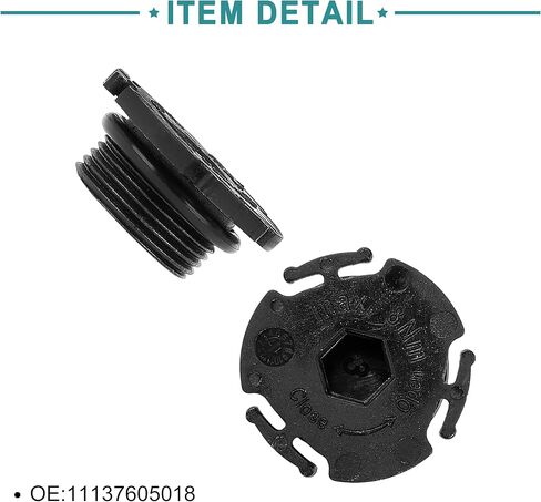 ACROPIX Car Oil Drain Bolt Engine Oil Drain Plug Replacement Fit for BMW 320i - Pack of 3 Black in Saudi Arabia