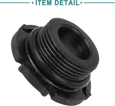 ACROPIX Car Oil Drain Bolt Engine Oil Drain Plug Replacement Fit for BMW 320i - Pack of 3 Black in Saudi Arabia