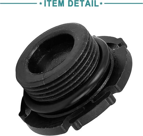 ACROPIX Car Oil Drain Bolt Engine Oil Drain Plug Replacement Fit for BMW 320i - Pack of 3 Black in Saudi Arabia