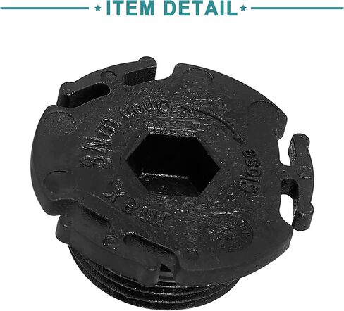 ACROPIX Car Oil Drain Bolt Engine Oil Drain Plug Replacement Fit for BMW 320i - Pack of 3 Black in Saudi Arabia