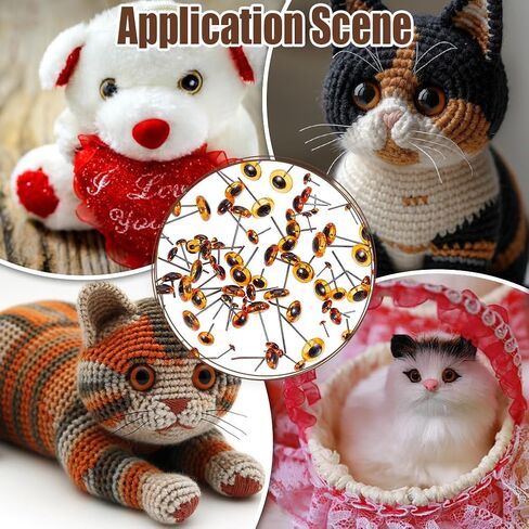 FREEBLOSS 150 Pcs Deep Brown Glass Eyes Kits Needle Felting Eye Mini Glass Amber Eyes Kits Assorted Sizes for Crafts Needle Felting Bears Dolls 0.1~0.47 Inches in Saudi Arabia