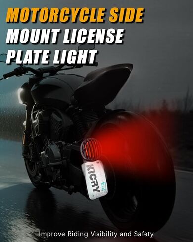Motorcycle Tail Lights Chopper Side Mount Taillight LED Brake License Plate Light Compatible for Harley Bobber Cafe Racer Cruiser Honda Shadow Yamaha Suzuki Kawasaki(SMD LED) in Saudi Arabia