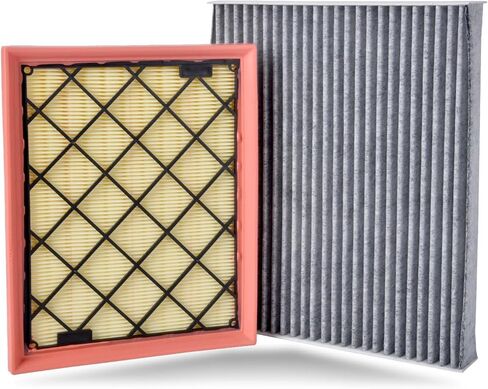 Engine & Cabin Air Filter Set for Ford Edge-2.0L 2.7L(2015-24)3.5L(2015-18);Fusion;for Lincoln Continental-2.7L 3.0L 3.7L(2017-21) Mkx-2.7L 3.7L(2016-18) Mkz Nautilus Replace: CA11480 & DG9Z19N619A in Saudi Arabia