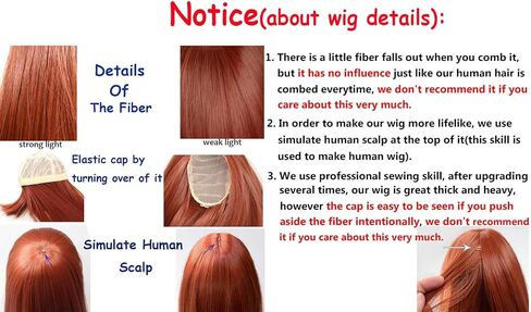 1/4 7-8" 18-20cm Bjd Doll Hair Wig Layer Slim Red Brown Mid Long Curly Only for Adult and Teenager in Saudi Arabia
