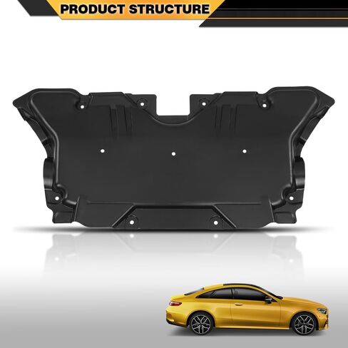 Front Engine Splash Shield Compatible with Benz CLS/E-Class 4Matic/Base/RWD Sedan/Coupe/Convertible 2017 2018 2019 2020 2021 2022 2023 2135242700, MB1228177 Black in Saudi Arabia