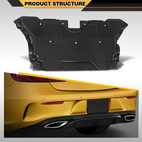 Front Engine Splash Shield Compatible with Benz CLS/E-Class 4Matic/Base/RWD Sedan/Coupe/Convertible 2017 2018 2019 2020 2021 2022 2023 2135242700, MB1228177 Black in Saudi Arabia