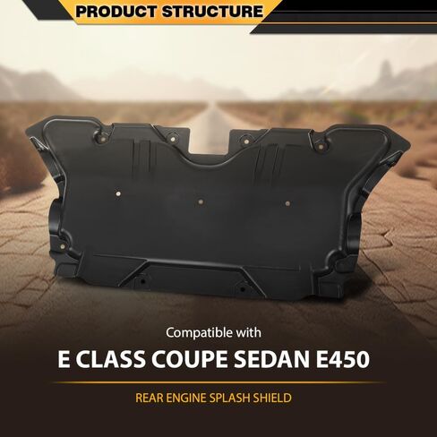 Front Engine Splash Shield Compatible with Benz CLS/E-Class 4Matic/Base/RWD Sedan/Coupe/Convertible 2017 2018 2019 2020 2021 2022 2023 2135242700, MB1228177 Black in Saudi Arabia