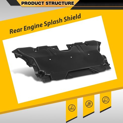 Front Engine Splash Shield Compatible with Benz CLS/E-Class 4Matic/Base/RWD Sedan/Coupe/Convertible 2017 2018 2019 2020 2021 2022 2023 2135242700, MB1228177 Black in Saudi Arabia