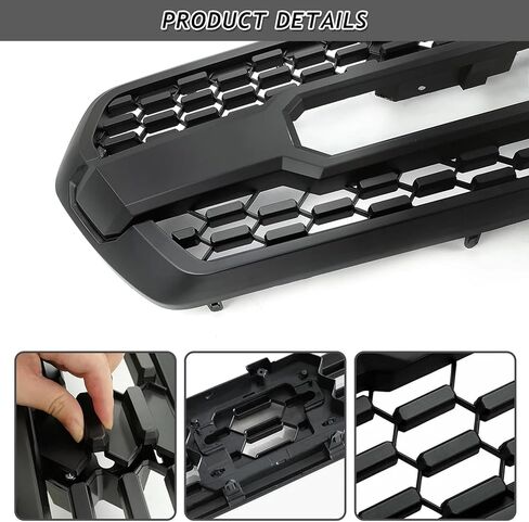 Front Bumper With Upper & Lower Grille + Valance Lower Skid Plate Panel Fit For 2016 2017 2018 2019 2020 Toyota Tacoma Front Body Insert Grille Kit Replacement in Saudi Arabia
