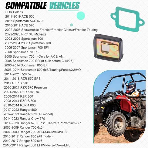 3021352 Air Breather Reed Valve Gasket Kit for Polaris Sportsman 600 700 800 RZR 800 570 Ranger 800 700 570 500 ACE 570 500 Frontier in Saudi Arabia