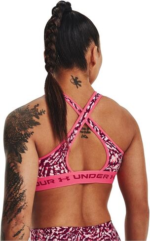 Women's Armour® Mid Crossback Printed Sports Bra in Saudi Arabia