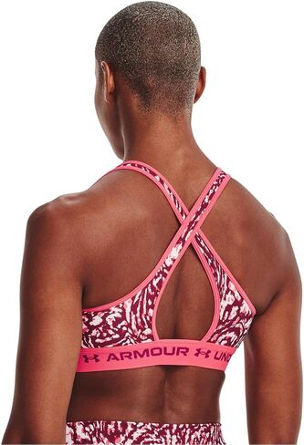 Women's Armour® Mid Crossback Printed Sports Bra in Saudi Arabia