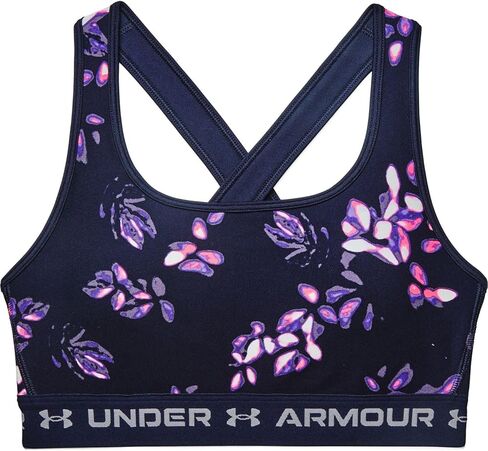 Women's Armour® Mid Crossback Printed Sports Bra in Saudi Arabia