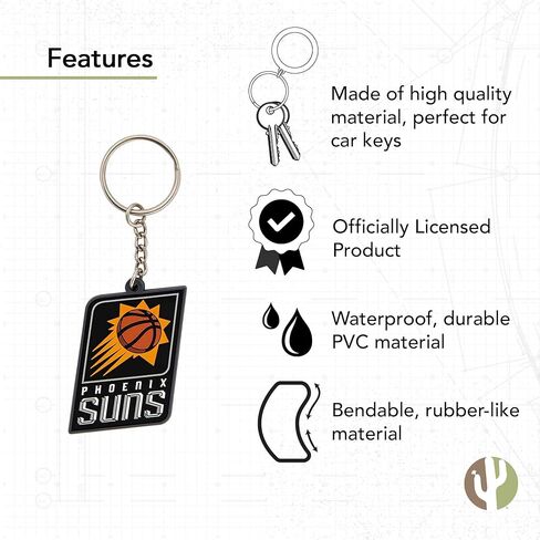 Desert Cactus Memphis Grizzlies Keychain NBA National Basketball Association Car Keys Holder (PVC) in Saudi Arabia