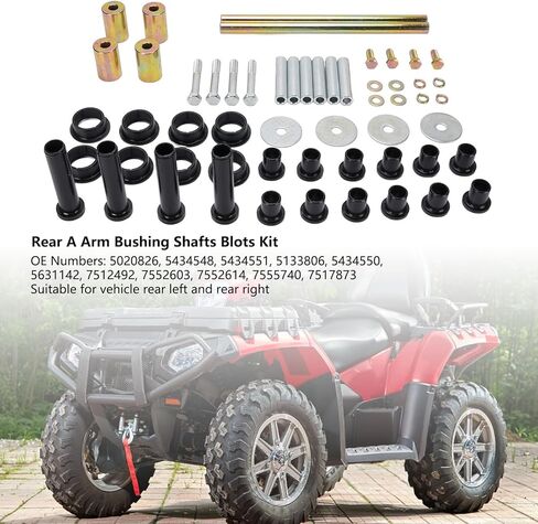 60 قطعة من أعمدة ومسامير جلبة الذراع الخلفية لـ Polaris Sportsman 400 450 500 600 700 800 استبدال أنواع ATV - هيكل من سبائك الصلب عالي القوة in Saudi Arabia