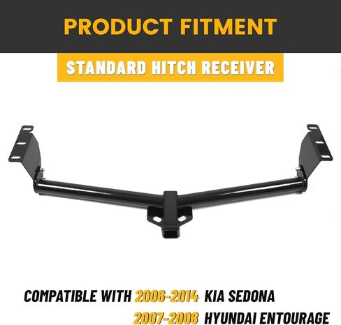 KUAFU Class 3 Trailer Hitch 2" Receiver Compatible with 2006-2014 Kia Sedona Hyundai Entourage Black Towing Hitch in Kuwait