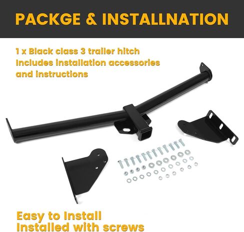 KUAFU Class 3 Trailer Hitch 2" Receiver Compatible with 2006-2014 Kia Sedona Hyundai Entourage Black Towing Hitch in Kuwait