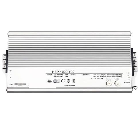 1 قطعة مصدر طاقة HEP-1000 HEP-1000-24 | 24 فولت HEP-1000-48 | 48 فولت هيب-1000-100 | محرك 100 فولت 1000 واط 1000 واط مع PFC(HEP-1000-24) in Kuwait