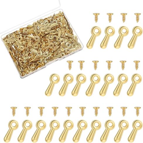 200 Pcs Picture Frame Backing Clips Picture Frame Repair Kit Turn Button with 200 Pcs Screws Photo Frames Hardware Backing Clips for Hanging, Photos, Drawing in Kuwait