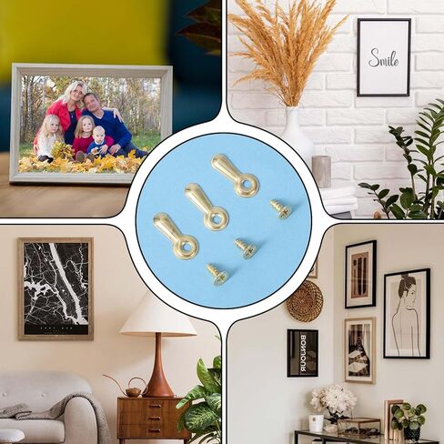 200 Pcs Picture Frame Backing Clips Picture Frame Repair Kit Turn Button with 200 Pcs Screws Photo Frames Hardware Backing Clips for Hanging, Photos, Drawing in Kuwait