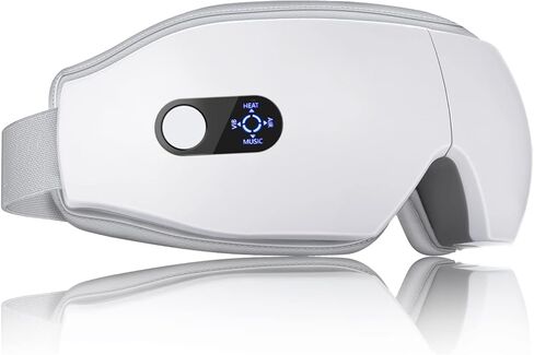 NOWWISH Eye Massager with Heat and Compression - Smart Eye Mask with Bluetooth Music and Vibration, Perfect Birthday Gifts for Women Men in Saudi Arabia