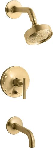 كوهلير K-T14421-4-BL حوض الاستحمام والدش من بيوريست، اسود غير لامع in Kuwait