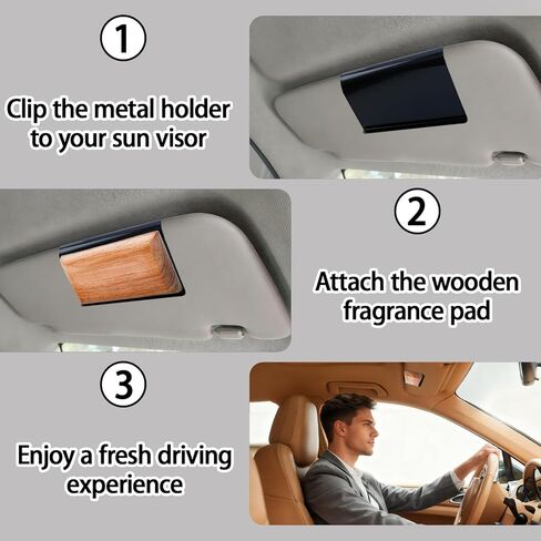 Car Air Freshener Visor Clip Compatible with Drift Car Air Freshener, Auto Accessories, Vehicle Sun Visor Metal Clip, Black, Freshener not include (1 Pack) in Saudi Arabia