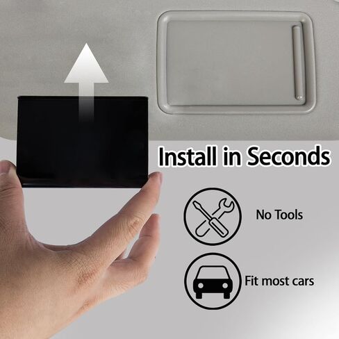 Car Air Freshener Visor Clip Compatible with Drift Car Air Freshener, Auto Accessories, Vehicle Sun Visor Metal Clip, Black, Freshener not include (1 Pack) in Saudi Arabia