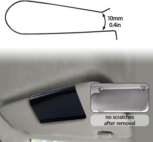 Car Air Freshener Visor Clip Compatible with Drift Car Air Freshener, Auto Accessories, Vehicle Sun Visor Metal Clip, Black, Freshener not include (1 Pack) in Saudi Arabia