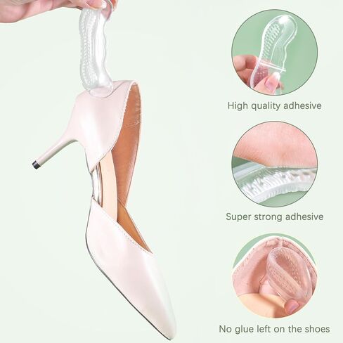 Heel Pads for Shoes, Heel Pads for Shoes That are Too Big, Heel Grips for Womens Shoes Soft High Heel Comfort Pads Heel Protectors for Loose Shoes, Stop Heel Pain, Heel Blisters(4 Pairs) in Saudi Arabia