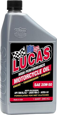 Lucas Oil 10767 High Performance Synthetic SAE 10W-40 Motorcycle Oil - 1 Quart in Saudi Arabia