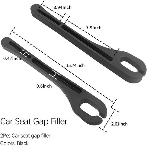 2PCS Car Seat Gap Filler Organizer for Lexus RX300 RX330 RX350 RX400H RX270 RX450H RX200T RX350H RX500H, Multi Purpose No Drop Seat Guard Avoid Items Droping Car Accessories Interior,Bla-ck in Saudi Arabia