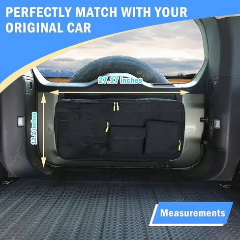 Car Tailgate Storage Bag Compatible with Land Rover Defender 90 110 130 2020-2025 Back Door Panel Storage Pockets Box Multi-Compartment Oxford Cloth,Rear Door Tool Kit Organizer Storage Pockets in Saudi Arabia