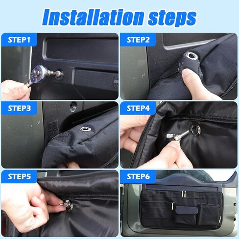 Car Tailgate Storage Bag Compatible with Land Rover Defender 90 110 130 2020-2025 Back Door Panel Storage Pockets Box Multi-Compartment Oxford Cloth,Rear Door Tool Kit Organizer Storage Pockets in Saudi Arabia