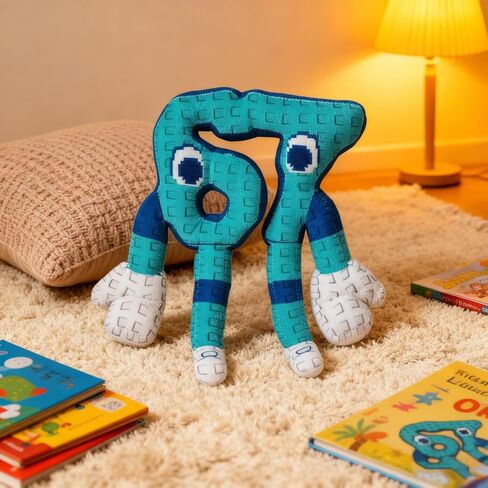 Brainrot 67 Plush Italian Brainrot Six Seven Plush Blue Style 10 inch (67 Blue) in Saudi Arabia