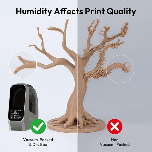 AMOLEN 3D الطباعة خيوط خشبية داكنة قوس قزح لون تغيير الطابعة خيوط PLA 1KG بكرة 1.75 مم 1.75 مم خشب الورد الجاف / الأبنوس / بورجوندي / الجوز 1 كجم / 2.2 رطل تناسب معظم FDM وقلم الطابعة Tigerwood in Kuwait