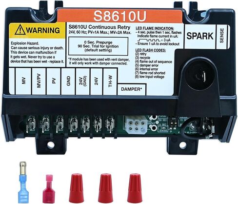 Compatible with Honeywell S8610U Intermittent Pilot Ignition Control Module S8610U1003 S8610U3009 Universal Ignition Module(Blue) in Saudi Arabia