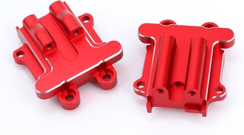 علبة تروس أمامية وخلفية من الألومنيوم RC ومجموعة تروس 2 قطعة ترقيات لـ Arrma 1/14 Typhon Grom 1/16 Mojave 1/18 Granite Grom (أحمر) in Kuwait