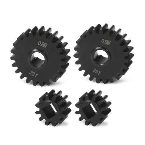 Heavy Duty 0.8M Overdrive Portal Gear Set 23T/12T 21T/14T for 1/10 RC Rigs Crawler Axial Capra F9 SCX10 III AR45P Axle Upgrade (23T 12T) in Saudi Arabia
